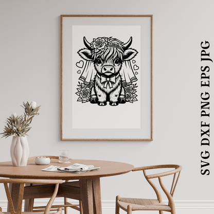 Highland Cow SVG Bundle 26 Designs.