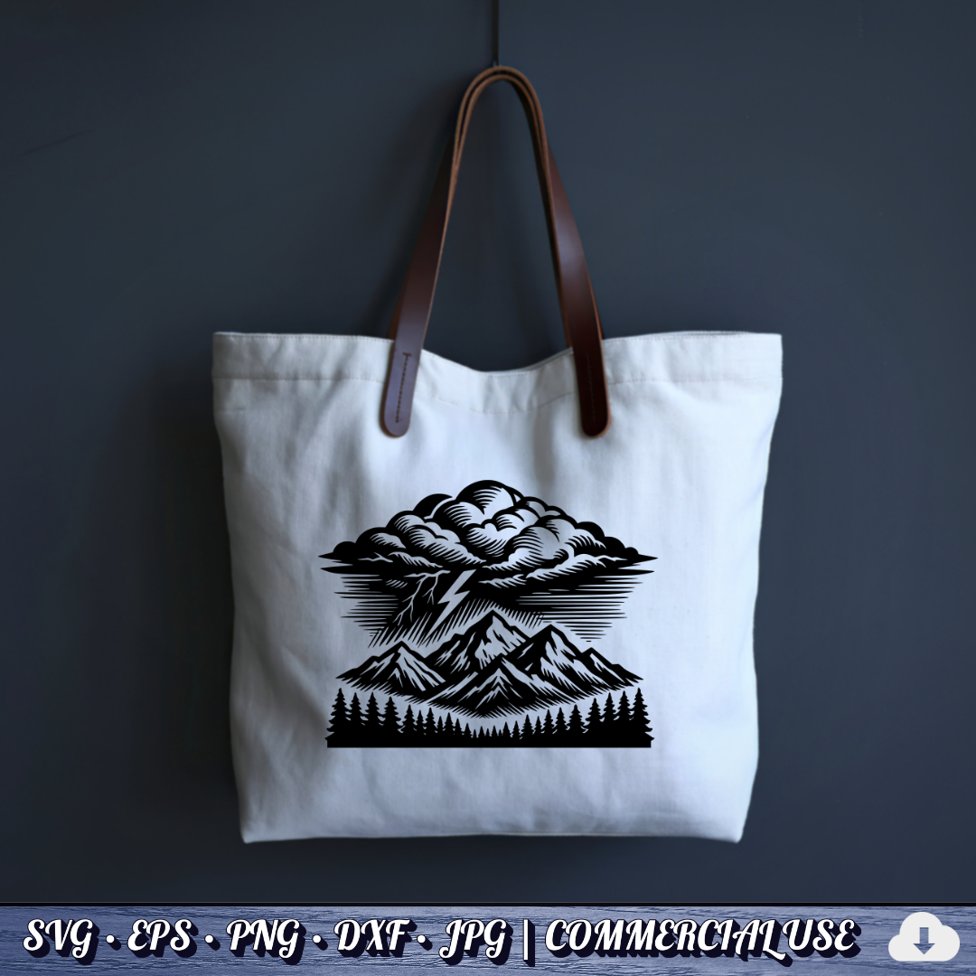Mountain SVG Bundle | 25 Outdoor Adventure Designs PNG DXF | Commercial Use