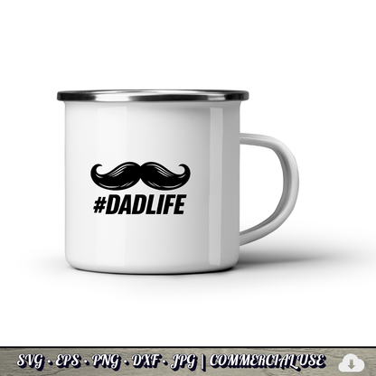 Father's Day SVG Bundle | 29 Funny Dad Designs PNG DXF | Commercial Use
