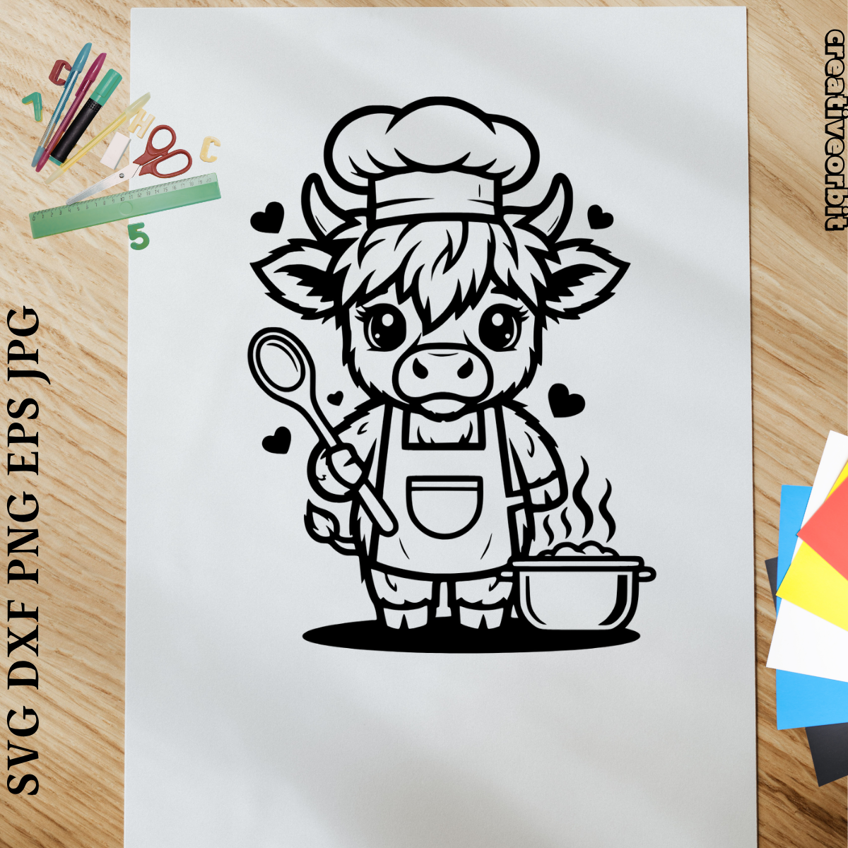Highland Cow SVG Bundle 26 Designs.