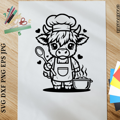 Highland Cow SVG Bundle 26 Designs.