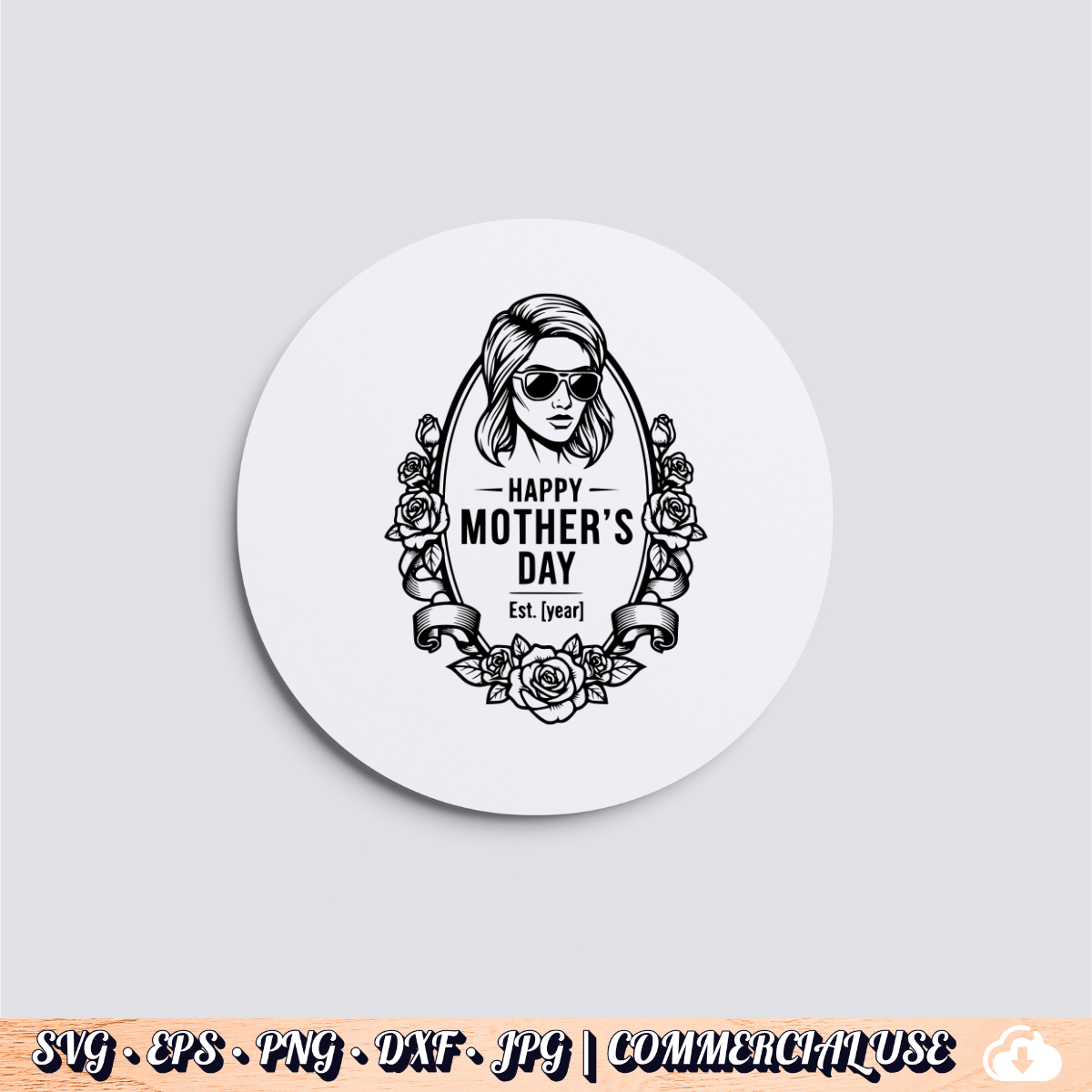 Happy Mother’s Day SVG | Mom Gift Floral Design