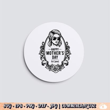 Happy Mother’s Day SVG | Mom Gift Floral Design