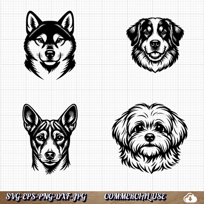 Dog Breeds SVG Bundle | 27 Breeds | Laser Cut & Cricut Ready | Commercial Use