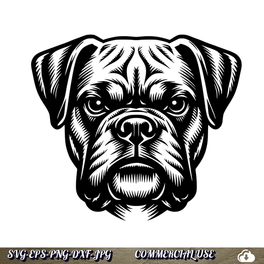 Boxer Dog SVG | Laser Cut & Cricut Ready