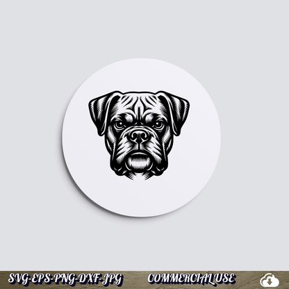 Boxer Dog SVG | Laser Cut & Cricut Ready