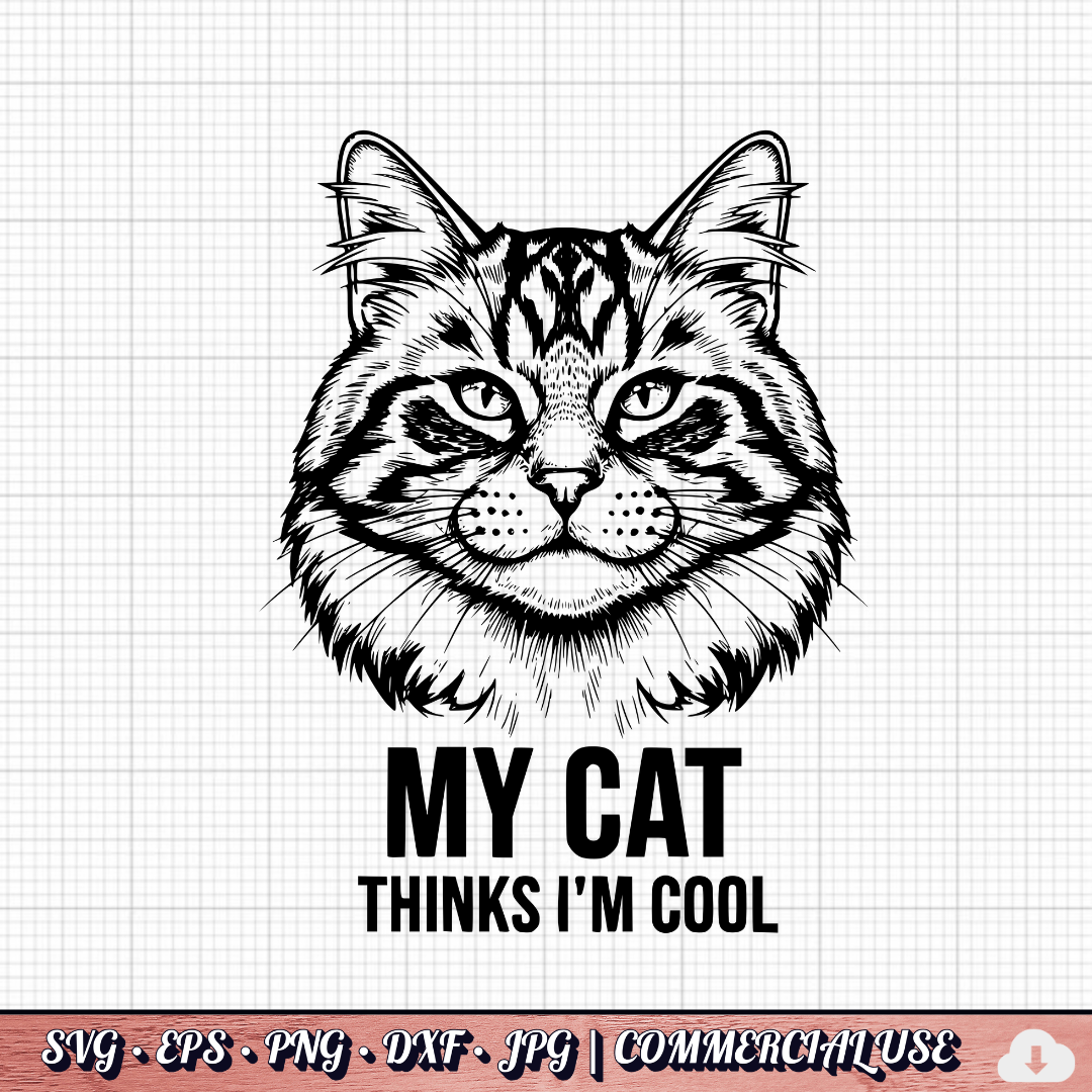 Cat Lovers SVG Bundle | 31 Funny Cat SVG PNG DXF | Commercial Use