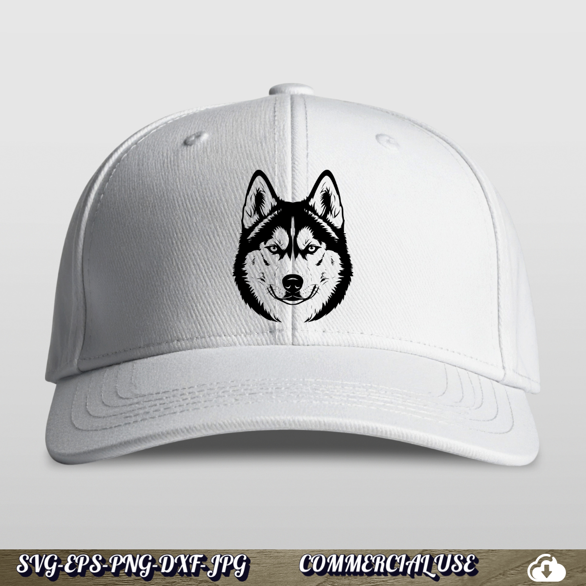 Siberian Husky SVG | Husky Face Dog SVG PNG DXF | Commercial Use