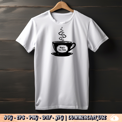 Mom’s Tea Time SVG | Mother’s Day Cut File Bundle