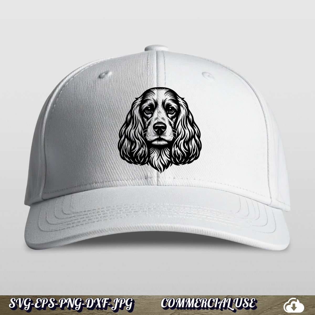 Cocker Spaniel SVG | Cocker Spaniel Face Dog PNG DXF | Free Commercial Use
