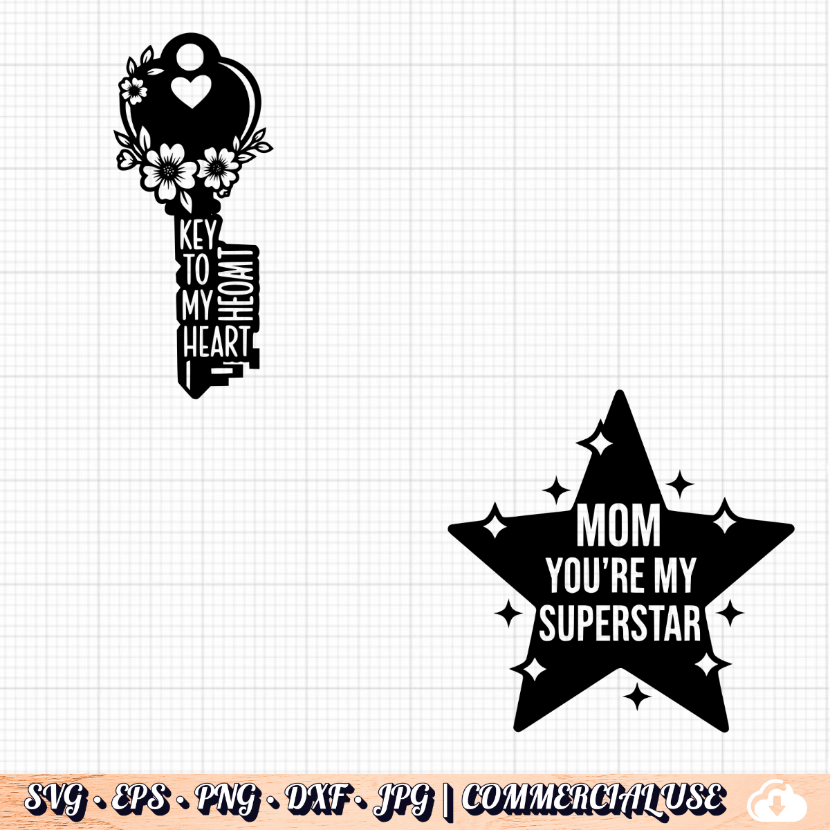 Mother's Day SVG Bundle | 25 Designs | SVG PNG DXF EPS | Cricut | Commercial Use