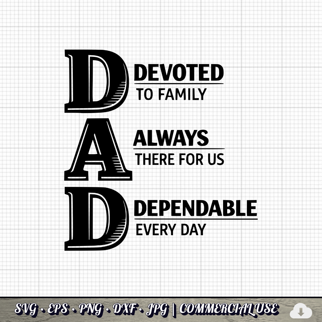 Father's Day SVG Bundle | 29 Funny Dad Designs PNG DXF | Commercial Use