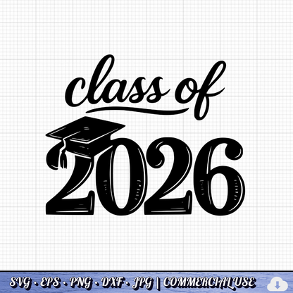 Class of 2026 SVG Bundle | Graduation Cut Files