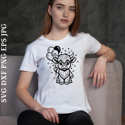 Highland Cow SVG Bundle 26 Designs.