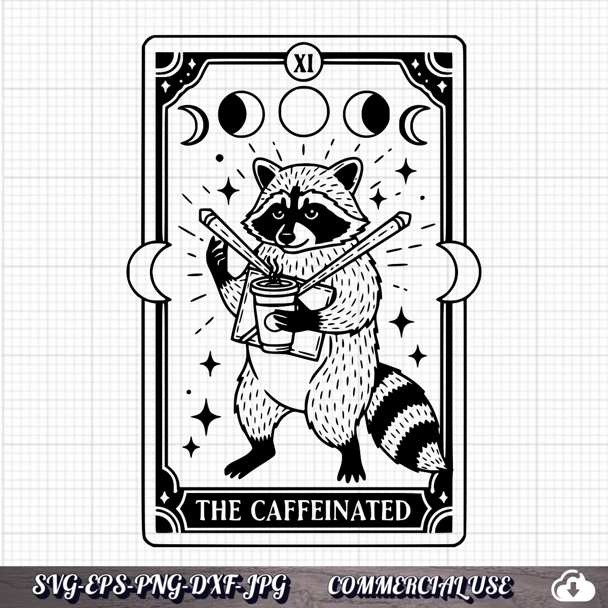 Funny Anxiety SVG Bundle 25 Designs,  Skeleton Cat Raccoon PNG, Commercial Use