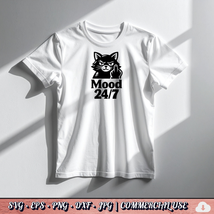 Cat Lovers SVG Bundle | 31 Funny Cat SVG PNG DXF | Commercial Use