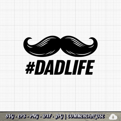 Father's Day SVG Bundle | 29 Funny Dad Designs PNG DXF | Commercial Use